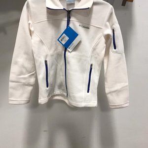 NWT Columbia Girls sweater top warm soft white